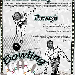 Unusual Challenge Bowling Poster