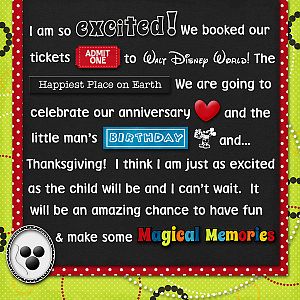 Walt Disney World Here We Come!
