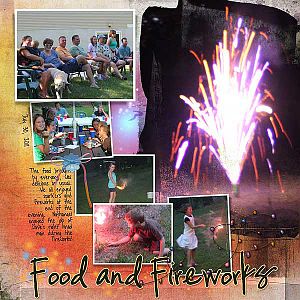 Friends, Fun, Food and Fireworks - right side