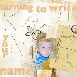 learning to write your name