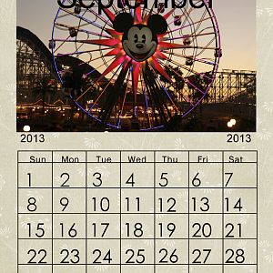 Disney Calendar