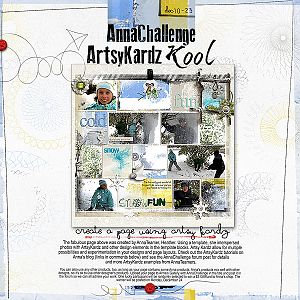 New AnnaChallenge~ArtsyKardz Kool