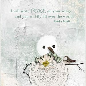 I will write peace on your wings