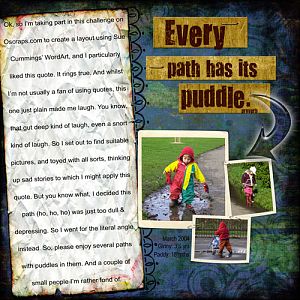 Every Path has its Puddle