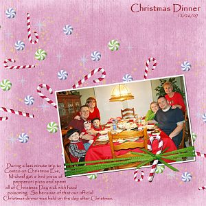 Christmas dinner 2007