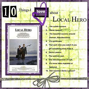 10 Things I love about Local Hero