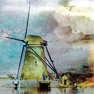 Dutch Mill in Kinderdijk...