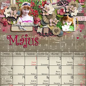 Our May calendar