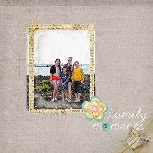 Designers monthly challenge: Family moments