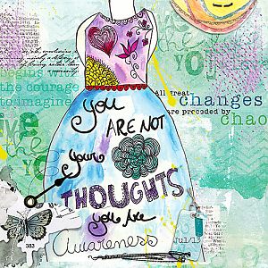 You are not your Thoughts art journal