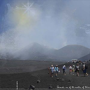 towards one of the craters of the Etna