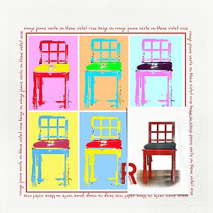 Andy Warhol style for a Chair