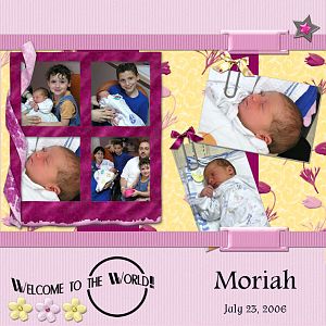 Welcome to the World! Moriah's Babyalbum