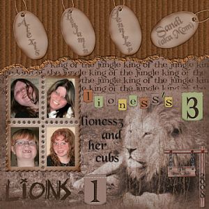 Lioness's 3 Lions 1