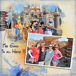 2013 Disneyland ...Anna Re color & co ordinate challenge