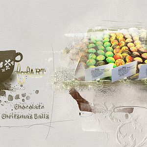 Chocolate Christmas balls