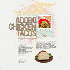 Adobo Chicken tacos