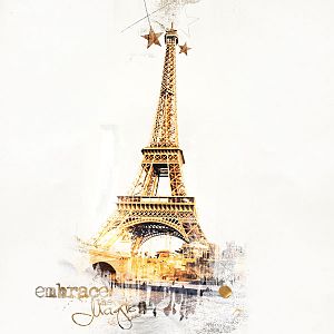 Gold tour Eiffel