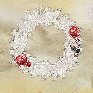 White wreath