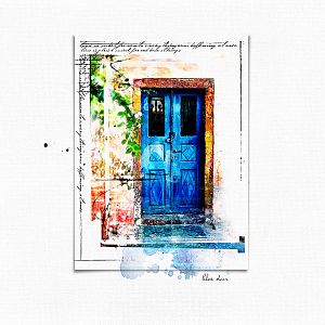 AnnaChallenge (Frame It!) - blue door