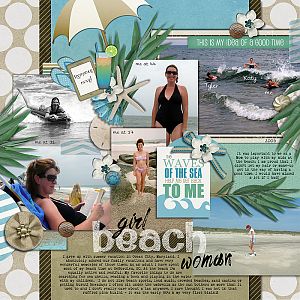 Beach girl-woman