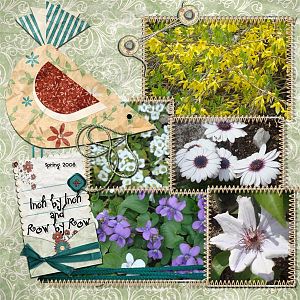Early Spring Garden left page