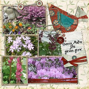 Early Spring Garden right page