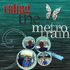 Riding the Metro train