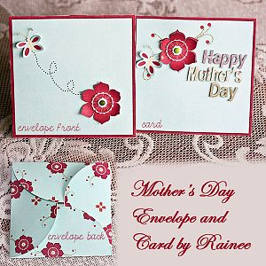 Mother's Day Card and Envelope