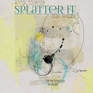 AnnaChallenge | Splatter It 03.24-04.06.2014