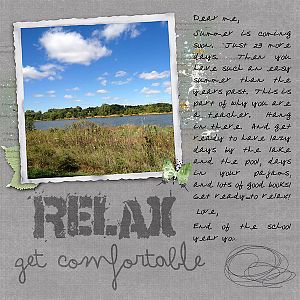 Relax...get comfortable