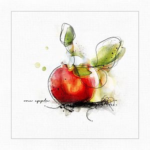 AnnaChallenge (paint it!) - one apple