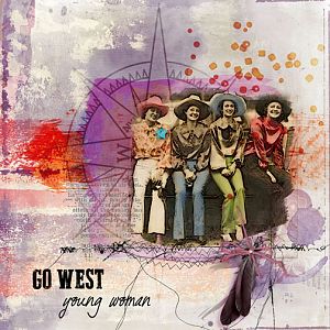 GO WEST young woman