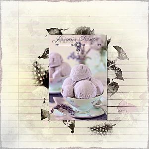 Rose with lavender ice cream