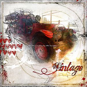 2015 Vintage Fire Engine Anna Color Challenge