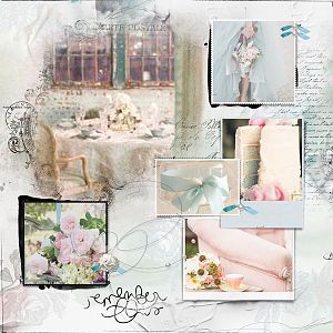 Wedding Collage Pastel -  Inspired by Challenge 03.27.2015-04.09.2015