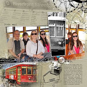 Traveling by New Orleans Trolly