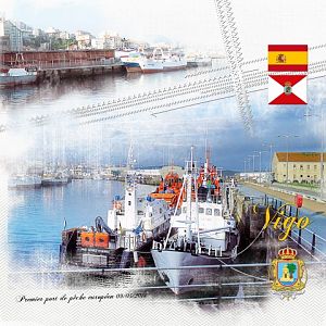 Vigo first European fishing port. Spain