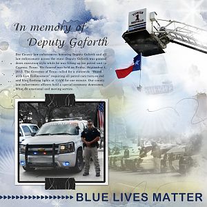 In Memory of Deputy Goforth