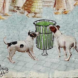 Dog days ~ Artist Trading Card