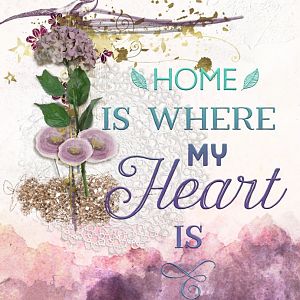 Wall Art home is where the heart is