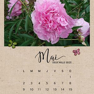 Calendar 2016 - May
