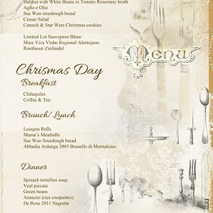 Christmas Menu 2015