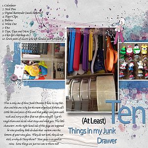 March 17th Challenge - Ten Things in your Junk Drawer