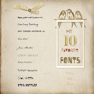 10 Fav Fonts