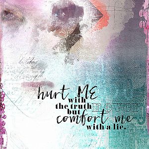Art Journal Comfort me with the truth