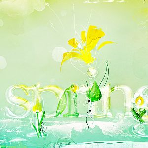 Greeting card Spring and Love N1
