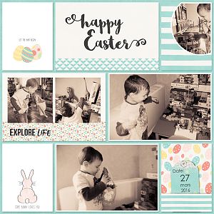 Happy Easter - left page