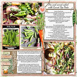 Peas and carrot salad