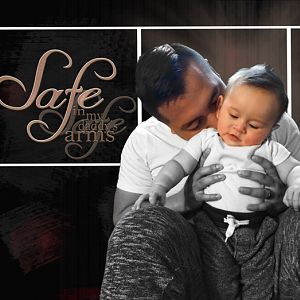Safe in my daddy's arms